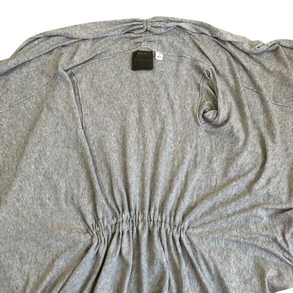 Anthropologie Guinevere Sz S Drapey Open Front Waterfall Cardigan Ruched Cinched - Picture 9 of 16